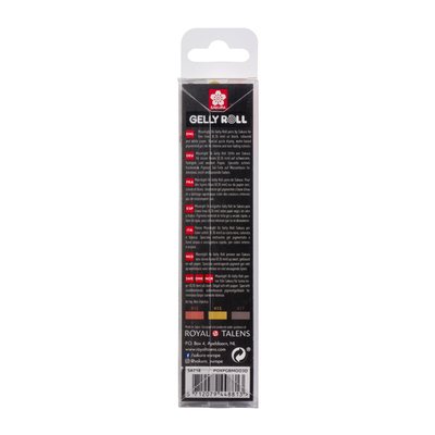 Stylo gel Sakura Gelly Roll Moonlight 06 Nature set 3 couleurs
