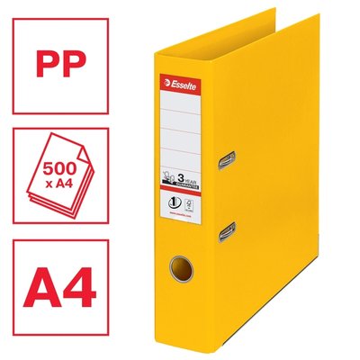 Ordner Esselte No 1 Power PP 75 mm geel 5 stuks