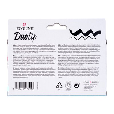 Duotip Talens Ecoline set à 6 stuks botanisch