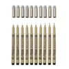 Fineliner Sakura Pigma Micron set à 10 schrijfbreedtes zwart foto