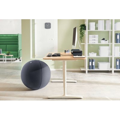 Actieve zitbal Leitz Ergo 65cm anti-rol donkergrijs