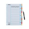 Intercalaire Esselte Premium A4 12 onglets 23 perf carton assorti Photo