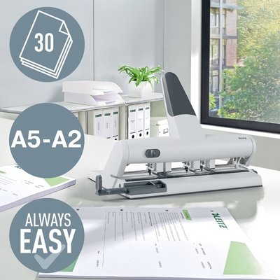 Perforateur Leitz 5114 AKTO variable Multi argent