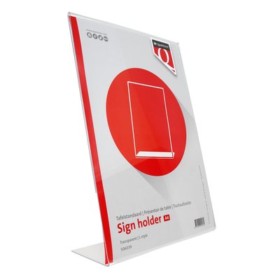 Kaarthouder Quantore A4 L-staand