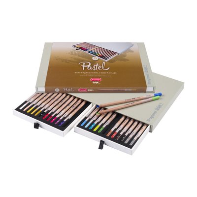 Crayon pastel Bruynzeel Design boîte luxueuse 24 couleurs