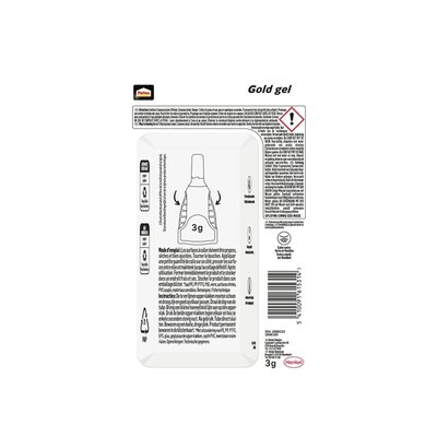 Colle seconde Pattex Gold Gel tube 3g blister
