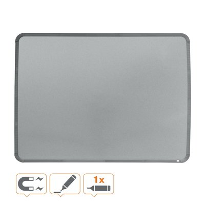 Whiteboard Nobo Slim Line 43x58cm zilver