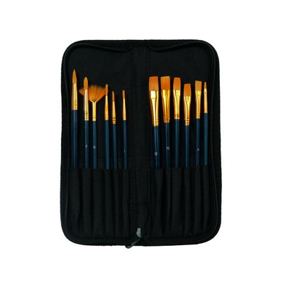 Set pinceaux Conda synthétique 12 pièces Etui