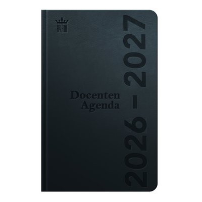 Agenda scolaire 2026-2027 Ryam Docent DeLuxe 7 jours/2 pages noir (NL)
