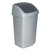 Afvalbak Curver Swing 50 liter zilver