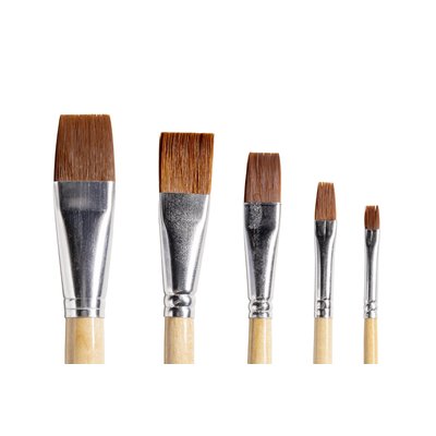 Kwast Qrea synthetisch set à 5 breedtes