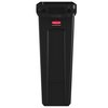 Collecteur Rubbermaid Slim Jim Vented avec conduits d'aération 87L noir Photo