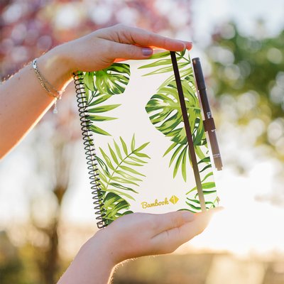 Carnet de notes Bambook Original Tropical A5 ligné 40 pages effaçable