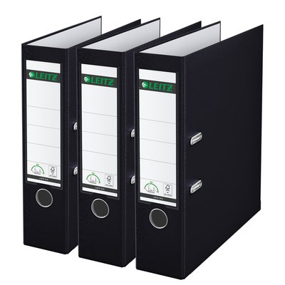 Classeur à levier Leitz 1010 180° A4 noir 3 pièces