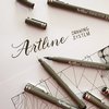 Fineliner Artline technisch brush zwart foto