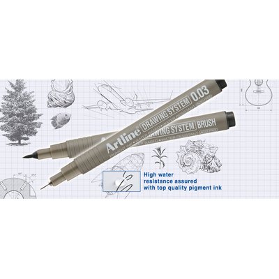 Fineliner Artline technique 0,03mm noir