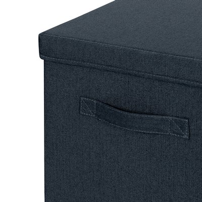 Opbergdoos Leitz gestoffeerd met deksel 330x325x380mm grijs 2 st