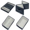 Opbergdoos Leitz gestoffeerd met deksel 190x160x285mm grijs 2 st foto