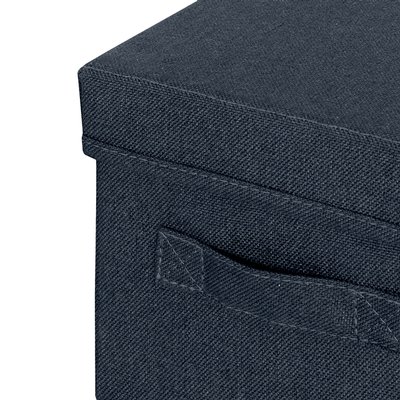 Opbergdoos Leitz gestoffeerd met deksel 190x160x285mm grijs 2 st