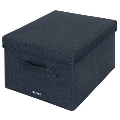 Opbergdoos Leitz gestoffeerd met deksel 285x203x380mm grijs 2 st