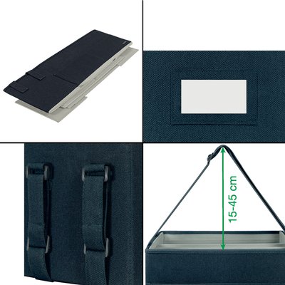 Sac de rangement Leitz tissu 200x210x355mm gris