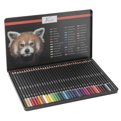 Crayon de couleur Nassau Fine Art assorti boîte 36 pièces
