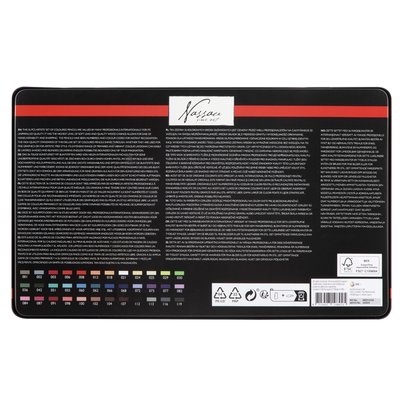 Crayon de couleur Nassau Fine Art assorti boîte 36 pièces