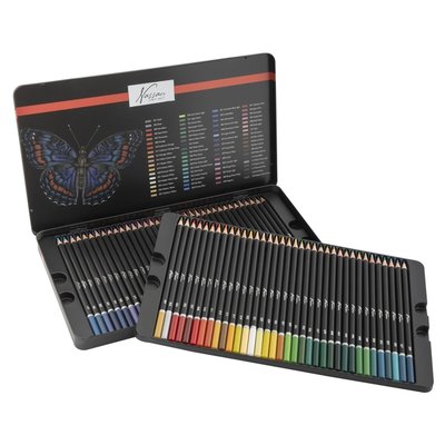 Crayon de couleur Nassau Fine Art assorti boîte 72 pièces