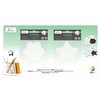 Canvas Nassau fine art ster en bloem 7,5cm magnetisch 4 stuks foto