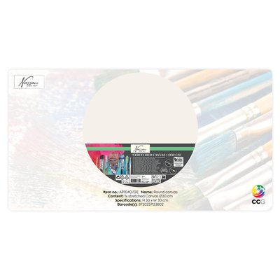 Canvas Nassau Fine Art rond 30cm 100% coton