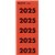 Rugetiket Leitz 2025 rood 100 stuks