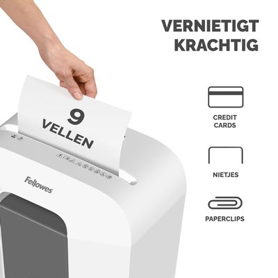 Destructeur Fellowes Powershred LX50 particules 4x37mm blanc