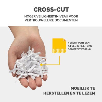 Destructeur Fellowes Powershred LX65 particules 4x40mm blanc