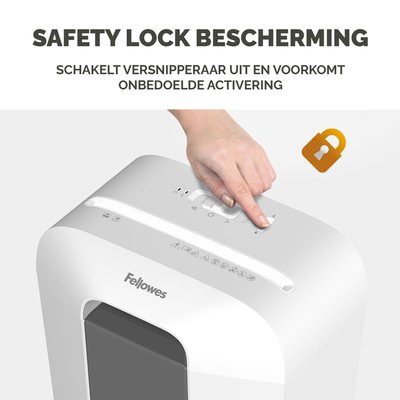 Destructeur Fellowes Powershred LX25 particules 4x37mm blanc