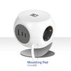 Stekkerblok ACT 3 voudig inclusief 2x USB C/A 1.5 meter wit/grijs foto