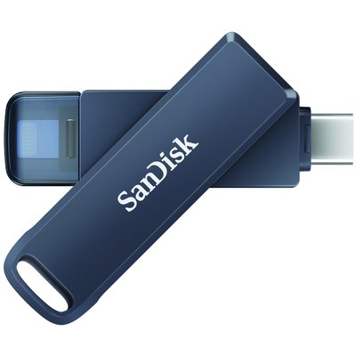 Phone Drive 128GB lightning- USB-C blauw