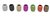 Polyband Haza glitter set 8 kleuren
