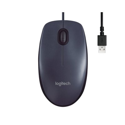 Muis Logitech USB B100 zwart