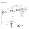Monitorarm Quantore 2 schermen 17-27 inch zwart photo