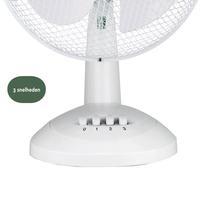 Ventilateur de table BRASQ F400 Ø 30cm blanc