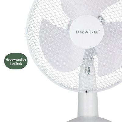 Ventilateur de table BRASQ F400 Ø 30cm blanc