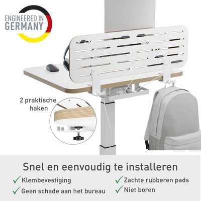Bureau ophangbord Leitz Ergo met laptophouder