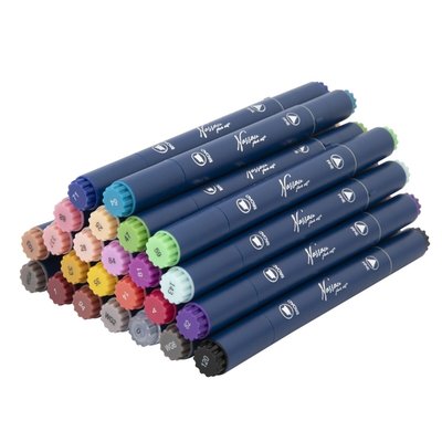 Marqueur à alcool Nassau Arts pointe duo set 24 couleurs