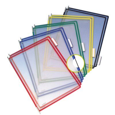 Zichtpaneel Tarifold A4 verticaal assorti 10 stuks