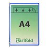 Zichtpaneel Tarifold A4 verticaal blauw 10 stuks foto