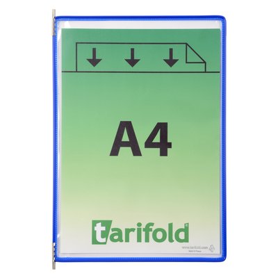 Zichtpaneel Tarifold A4 verticaal blauw 10 stuks