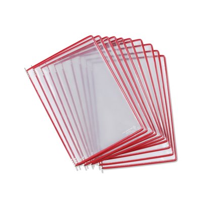 Poche à pivots Tarifold A4 portrait rouge 10 pièces