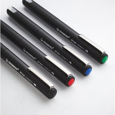 Fineliner STABILO dr!ver fijn rood