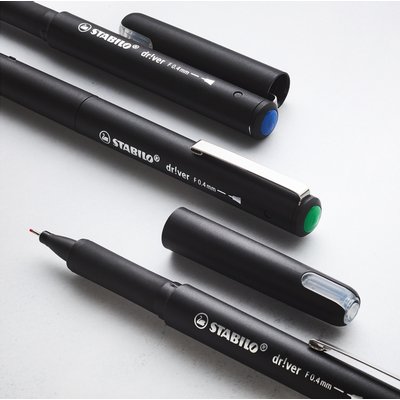 Fineliner STABILO dr!ver Fin noir