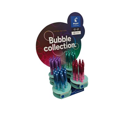 Gelschrijver PILOT G-2 Bubble assorti medium blauwschrijvend